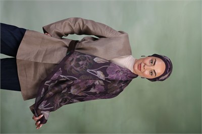 Locella Koza Pamuk Şal Mor