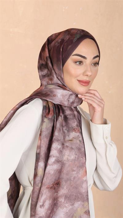 Locella Koza Pamuk Şal Mürdüm