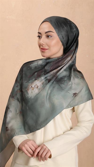 Locella Koza Pamuk Şal Mint Yeşil