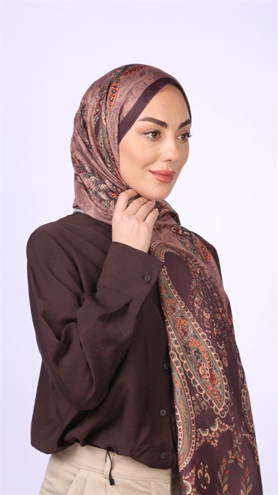 Locella Koza Pamuk Şal Mürdüm