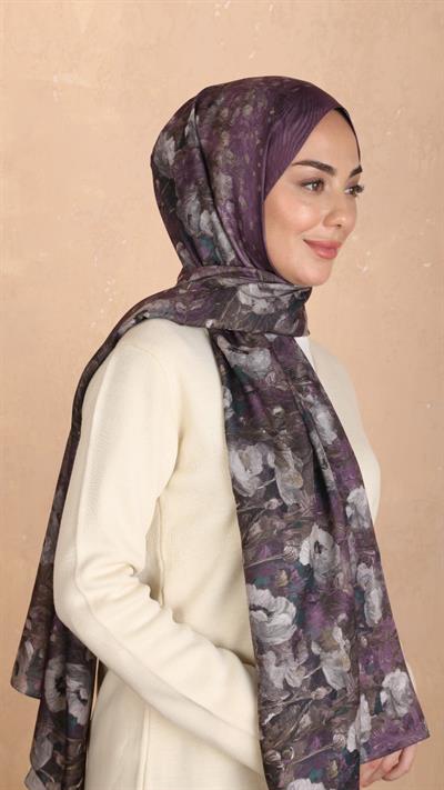 Locella Koza Pamuk Şal Mor