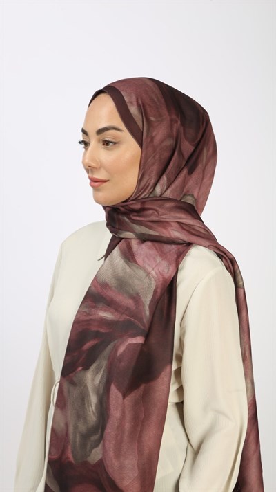 Locella Koza Pamuk Şal Mürdüm