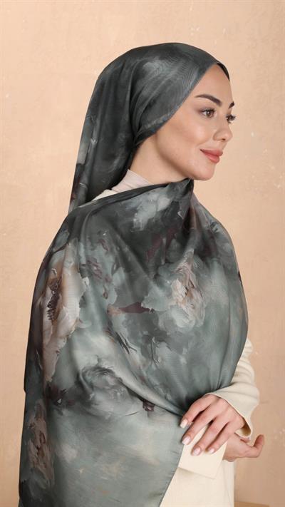 Locella Koza Pamuk Şal Mint Yeşil