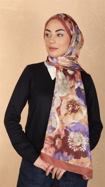 Locella Koza Pamuk Şal Orange