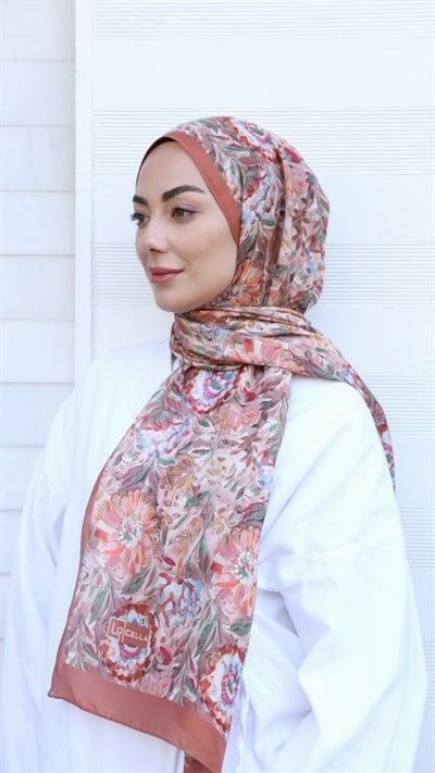 Locella Koza Pamuk Şal Orange