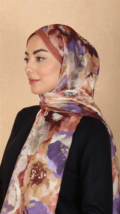 Locella Koza Pamuk Şal Orange