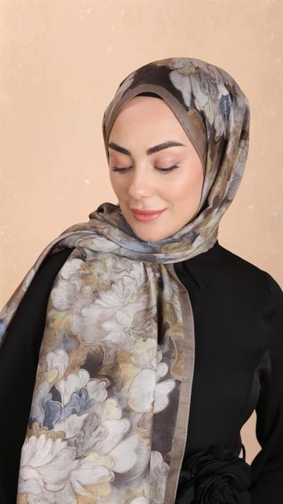 Locella Koza Pamuk Şal Olive