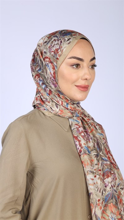 Locella Koza Pamuk Şal Olive