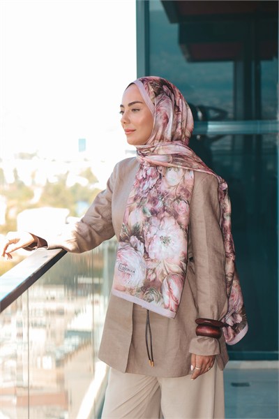 Locella Koza Pamuk Şal Pembe