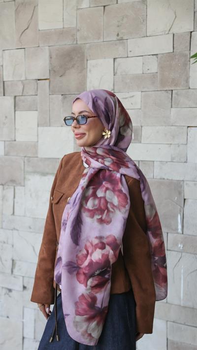 Locella Koza Pamuk Şal Pembe