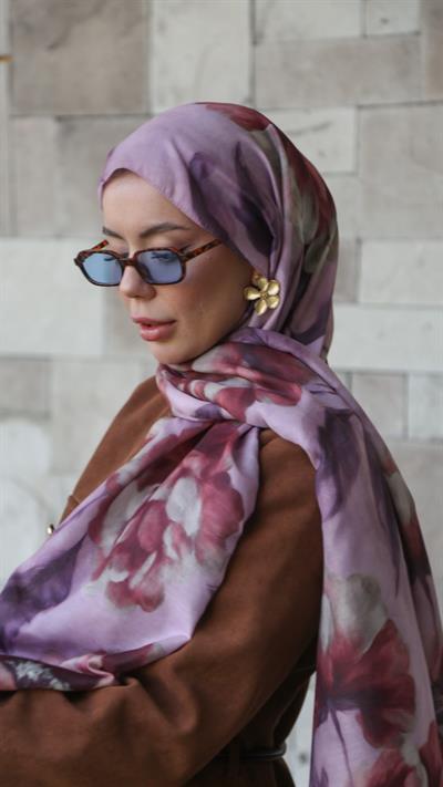 Locella Koza Pamuk Şal Pembe