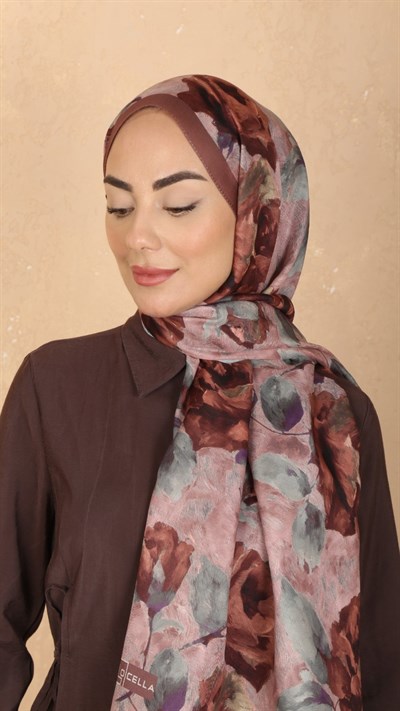 Locella Koza Pamuk Şal Rose