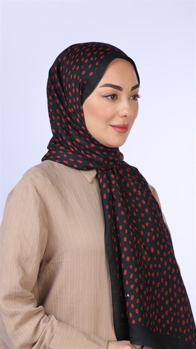 Locella Koza Pamuk Şal Siyah