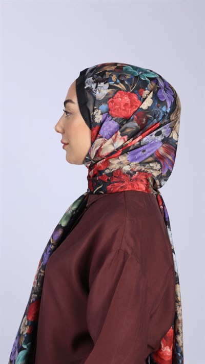 Locella Koza Pamuk Şal Siyah