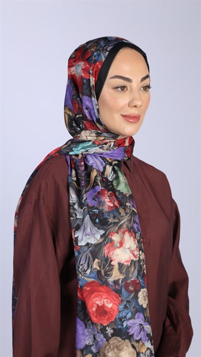 Locella Koza Pamuk Şal Siyah