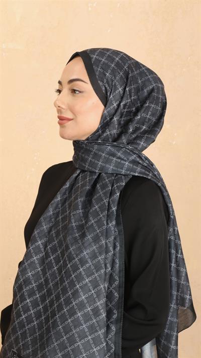 Locella Koza Pamuk Şal Siyah