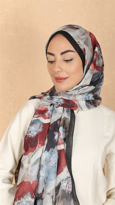 Locella Koza Pamuk Şal Siyah