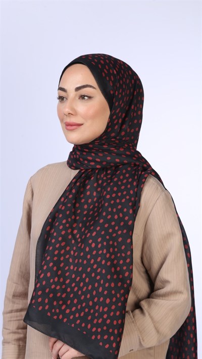Locella Koza Pamuk Şal Siyah
