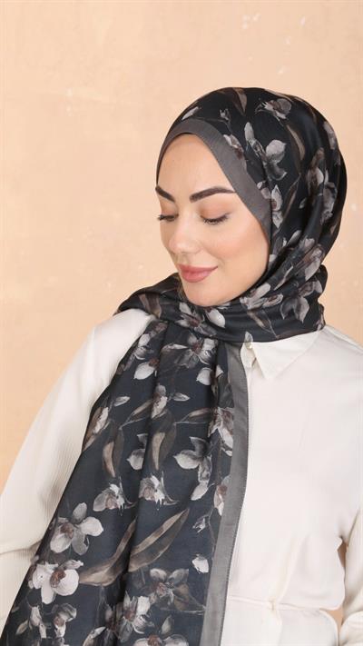 Locella Koza Pamuk Şal Siyah