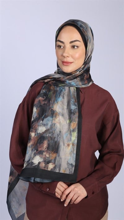 Locella Koza Pamuk Şal Siyah
