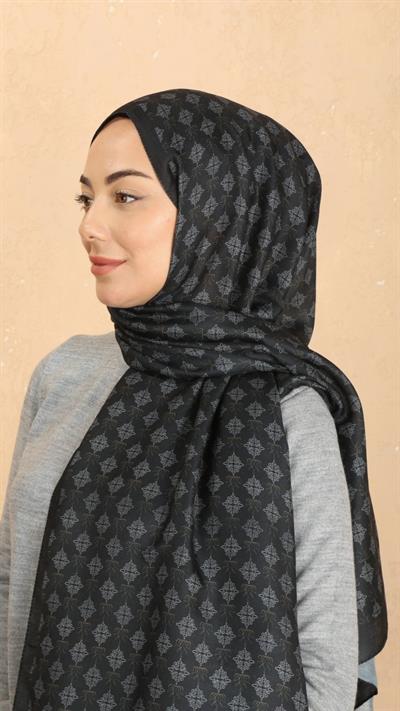 Locella Koza Pamuk Şal Siyah