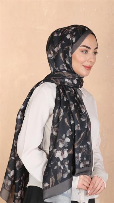 Locella Koza Pamuk Şal Siyah