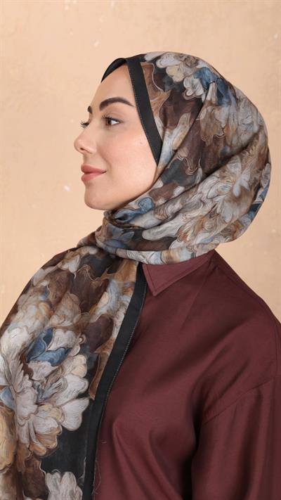 Locella Koza Pamuk Şal Siyah