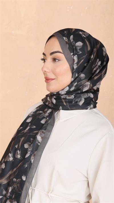 Locella Koza Pamuk Şal Siyah