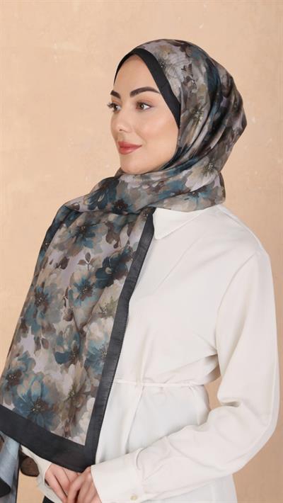 Locella Koza Pamuk Şal Siyah