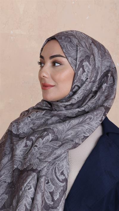 Locella Koza Pamuk Şal-Sütlü Kahve-5
