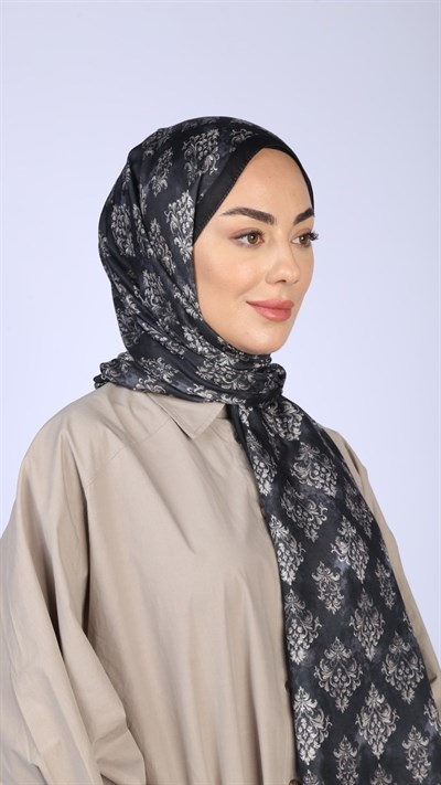 Locella Koza Pamuk Şal Siyah