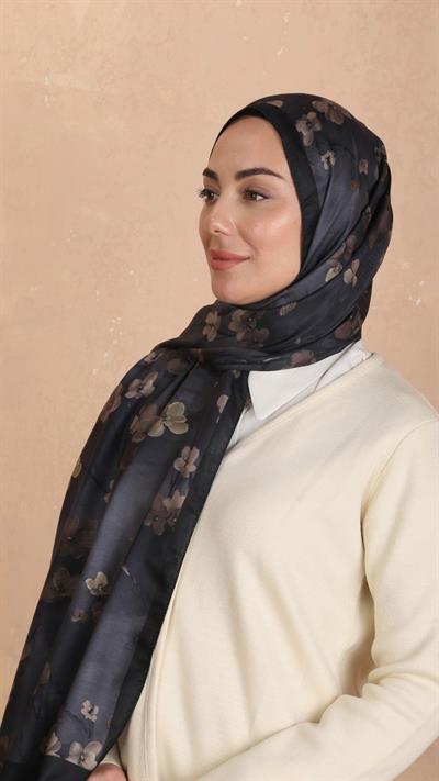 Locella Koza Pamuk Şal Siyah