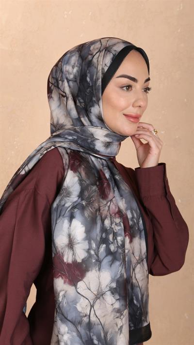 Locella Koza Pamuk Şal Siyah