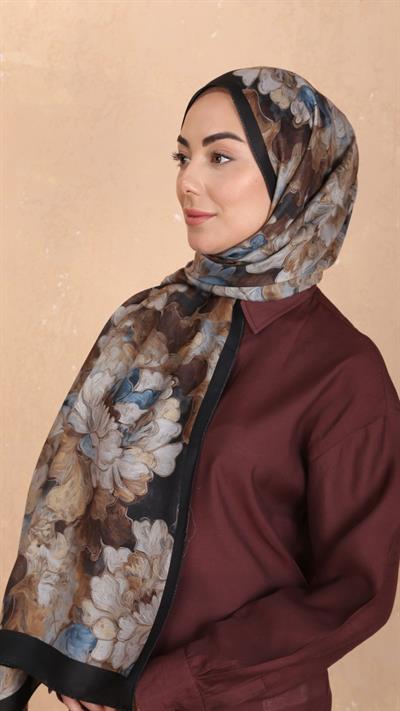 Locella Koza Pamuk Şal Siyah