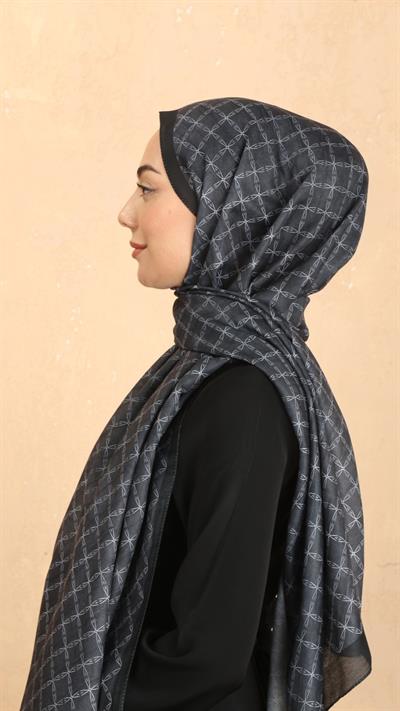 Locella Koza Pamuk Şal Siyah