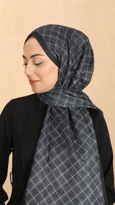 Locella Koza Pamuk Şal Siyah