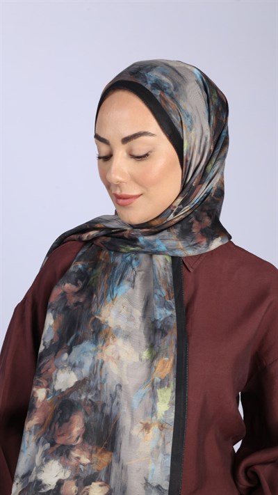 Locella Koza Pamuk Şal Siyah