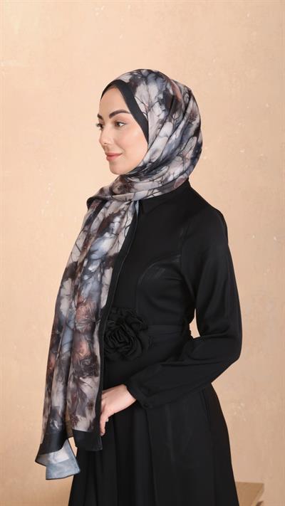 Locella Koza Pamuk Şal Siyah