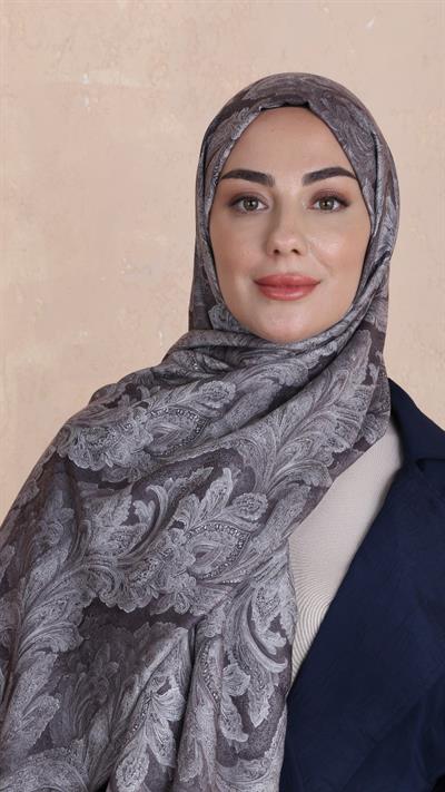 Locella Koza Pamuk Şal-Sütlü Kahve-5