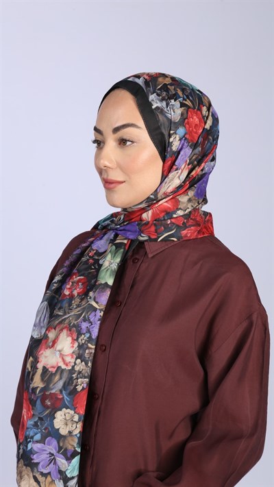 Locella Koza Pamuk Şal Siyah