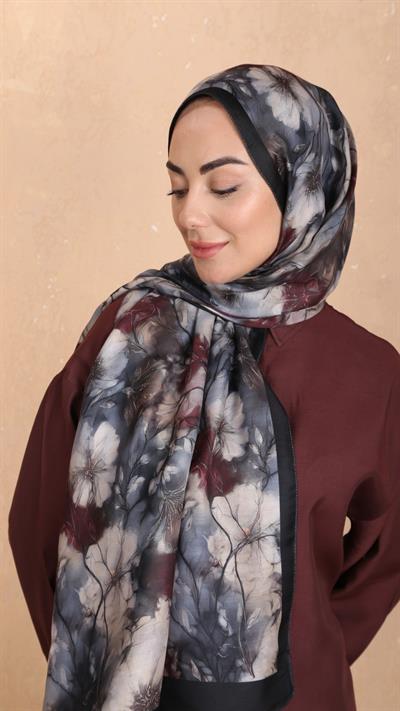 Locella Koza Pamuk Şal Siyah