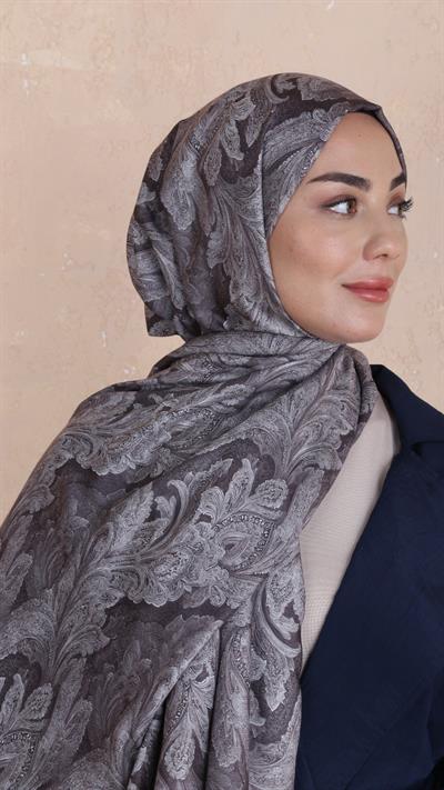 Locella Koza Pamuk Şal-Sütlü Kahve-5