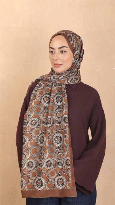 Locella Koza Pamuk Şal Taba