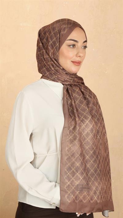 Locella Koza Pamuk Şal Taba