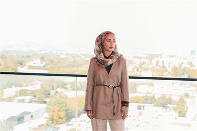 Locella Koza Pamuk Şal Tarçın