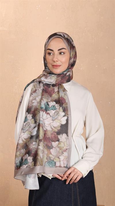 Locella Koza Pamuk Şal Vizon