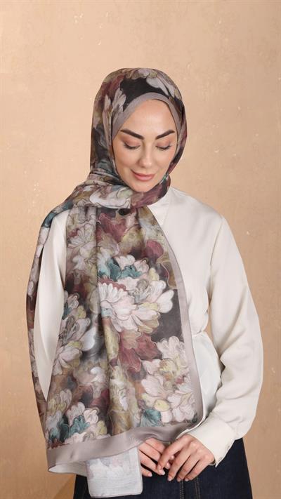 Locella Koza Pamuk Şal Vizon