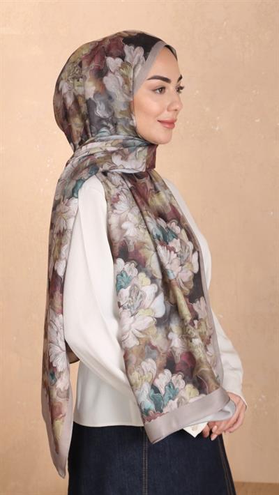 Locella Koza Pamuk Şal Vizon