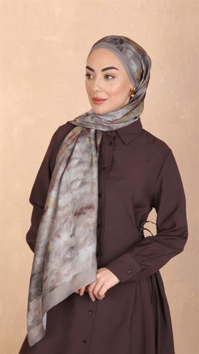 Locella Koza Pamuk Şal Vizon