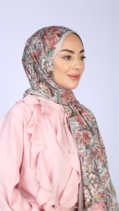 Locella Koza Pamuk Şal Vizon